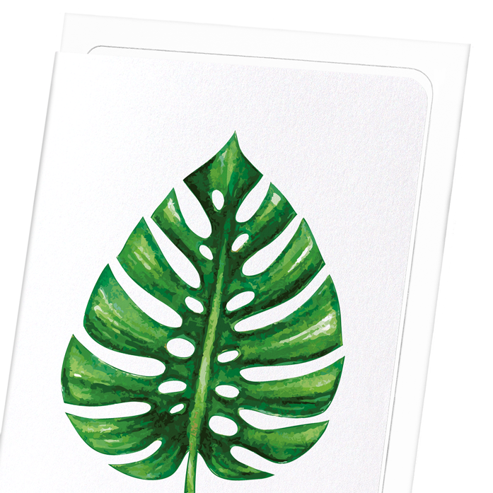 MONSTERA DELICIOSA: Watercolour Greeting Card