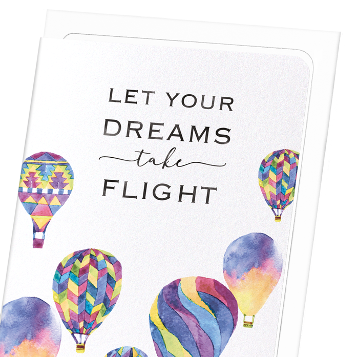DREAMS TAKING FLIGHT: Watercolour Greeting Card