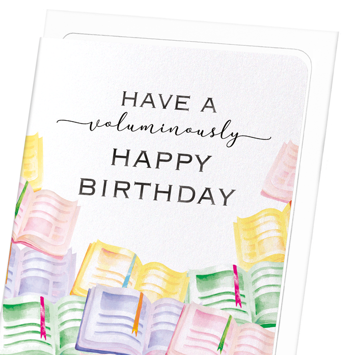 VOLUMINOUS BIRTHDAY: Watercolour Greeting Card