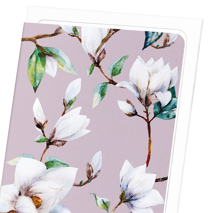 ELEGANT MAGNOLIA: Painting Greeting Card