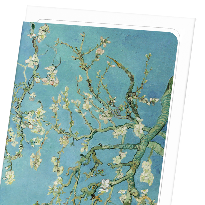 BLOSSOMING ALMOND TREE BY VAN GOGH: Painting Greeting Card