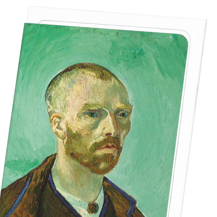 SELF-PORTRAIT AS A BONZE BY VAN GOGH: Painting Greeting Card
