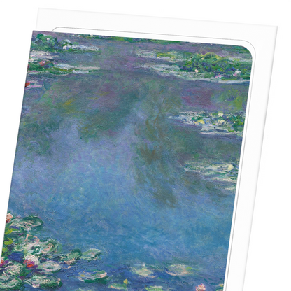 WATER LILIES NO.1 BY MONET: Painting Greeting Card