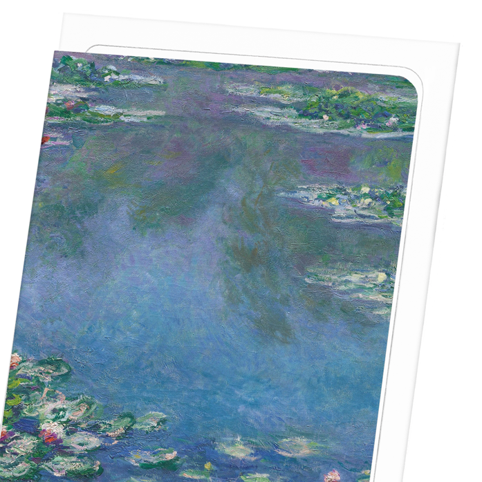 WATER LILIES NO.1 BY MONET: Painting Greeting Card