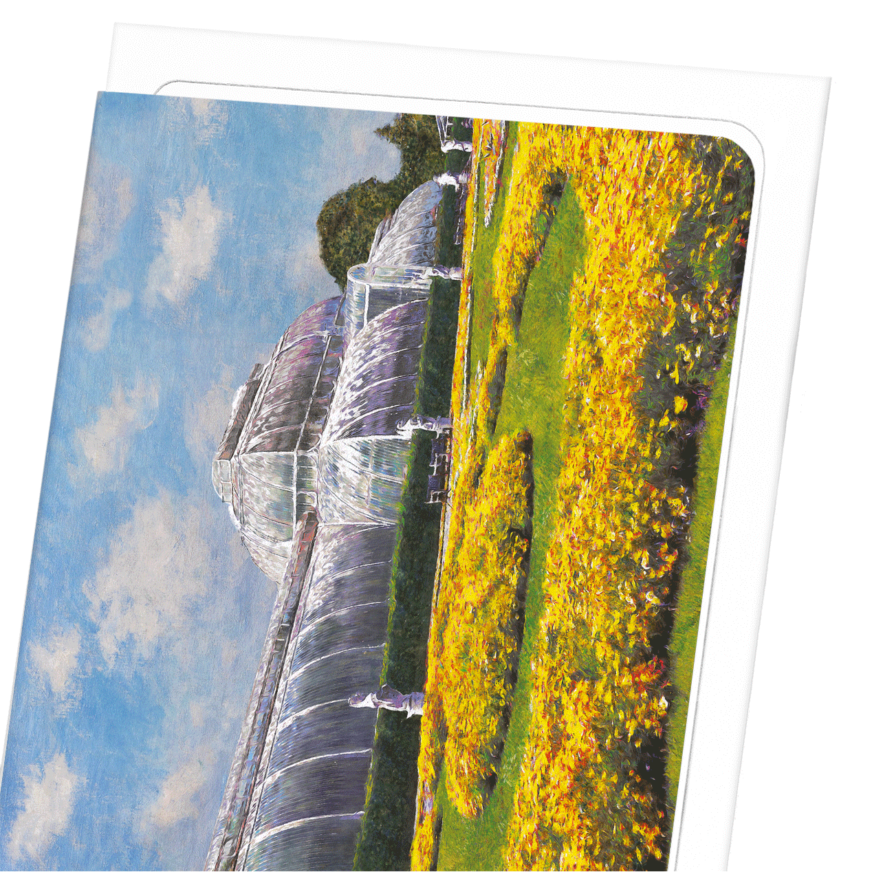 PALM HOUSE KEW GARDENS: Painting Greeting Card