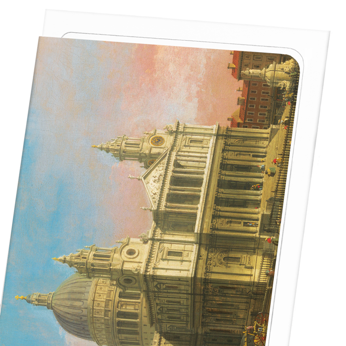 SAINT PAUL'S CATHEDRAL (C.1754): Painting Greeting Card