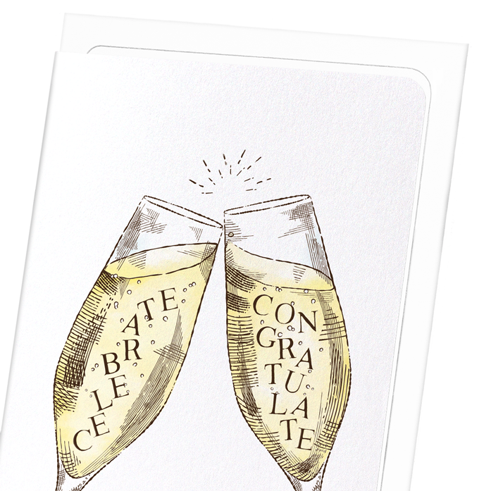 CELEBRATE WITH CHAMPAGNE: Victorian Greeting Card