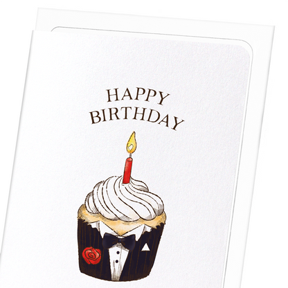 BIRTHDAY CUPCAKE: Victorian Greeting Card