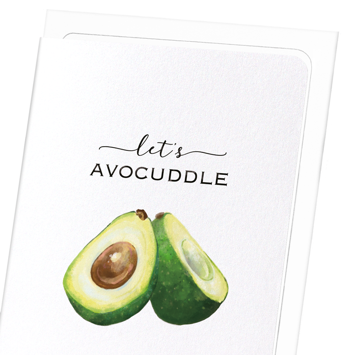 AVOCUDDLE: Watercolour Greeting Card
