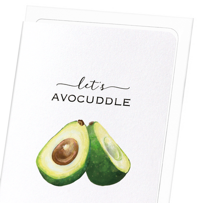 AVOCUDDLE: Watercolour Greeting Card