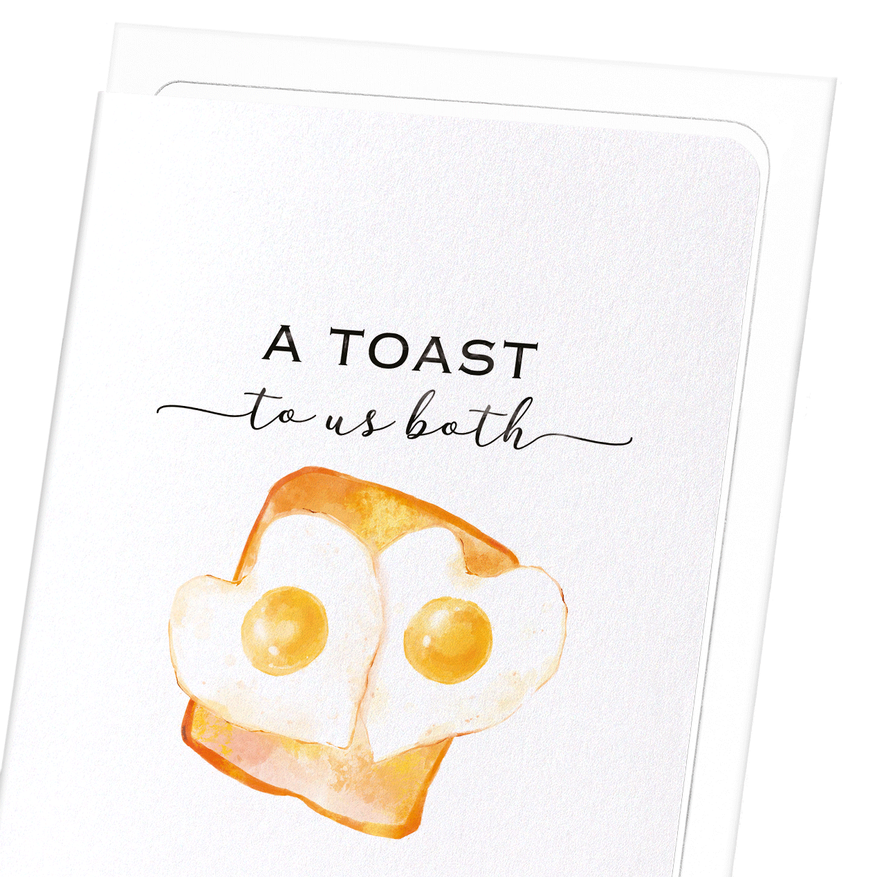 TOAST TO US BOTH: Watercolour Greeting Card