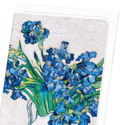 IRISES (1890) BY VAN GOGH: Painting Greeting Card