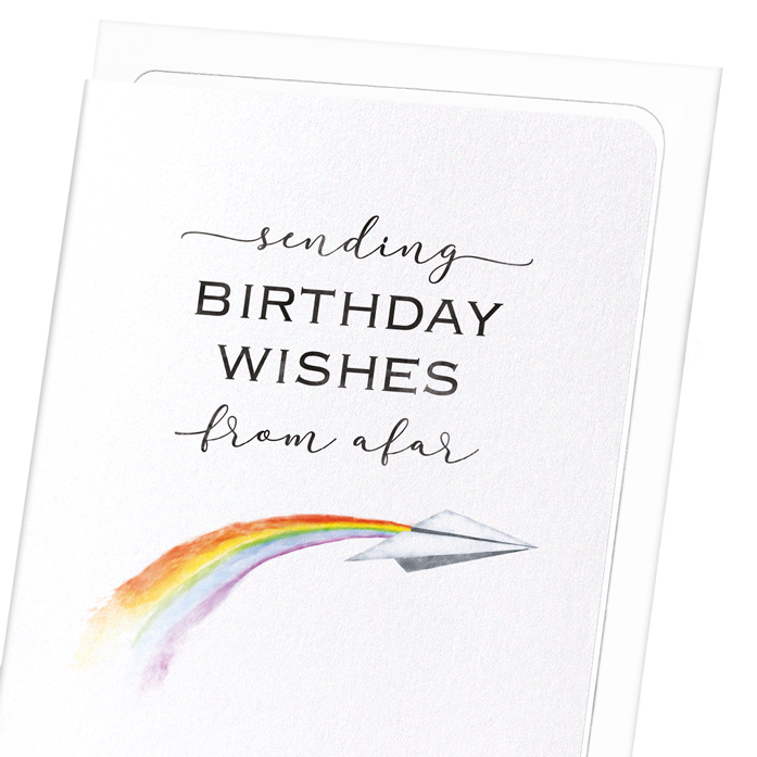 SENDING WISHES FROM AFAR: Watercolour Greeting Card