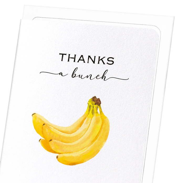 THANKS A BANANA BUNCH: Watercolour Greeting Card