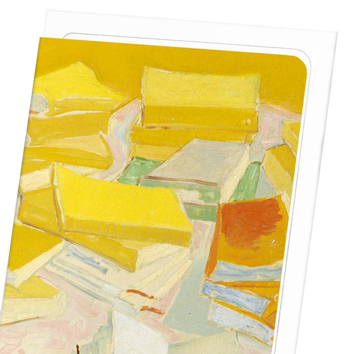 PILES OF FRENCH NOVELS (1887): Painting Greeting Card