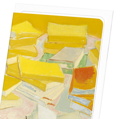 PILES OF FRENCH NOVELS (1887): Painting Greeting Card
