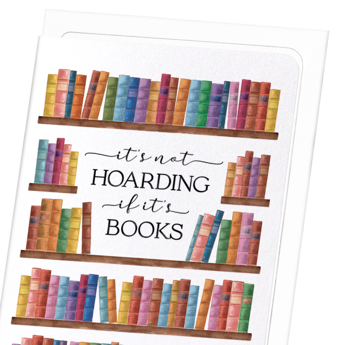 HOARDING BOOKS: Watercolour Greeting Card