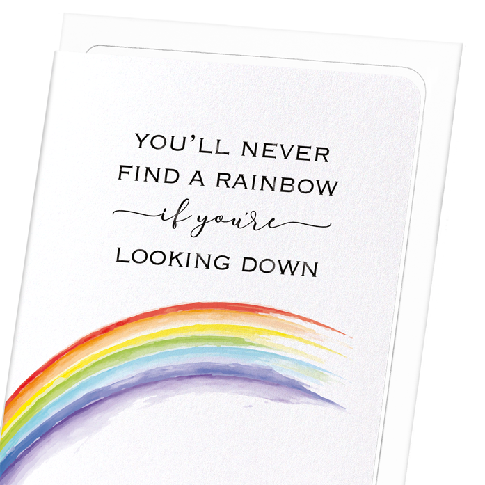 FINDING A RAINBOW: Watercolour Greeting Card