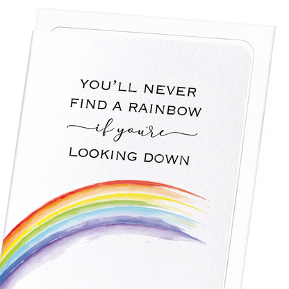 FINDING A RAINBOW: Watercolour Greeting Card
