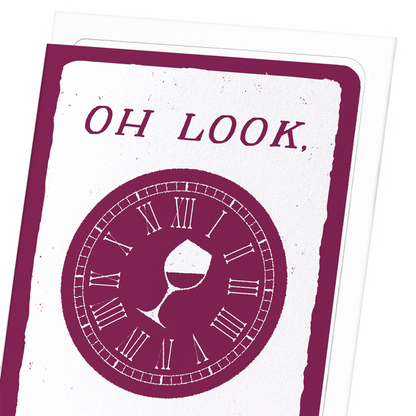 WINE O'CLOCK: Painting Greeting Card