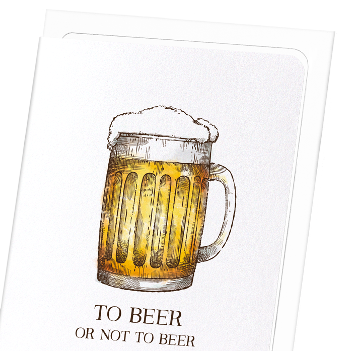BEER OR NOT TO BEER: Victorian Greeting Card