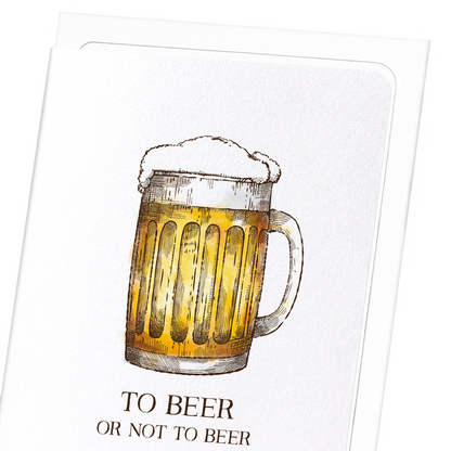 BEER OR NOT TO BEER: Victorian Greeting Card