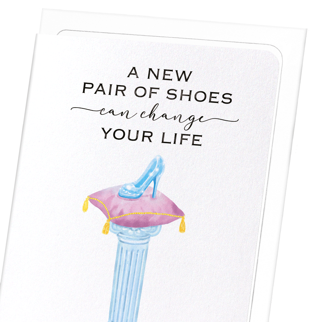 SHOES AND LIFE: Watercolour Greeting Card