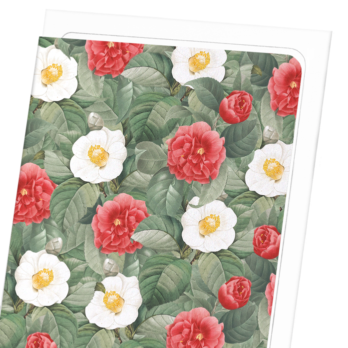 CAMELLIA JAPONICA: Pattern Greeting Card
