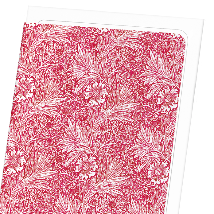 RED MARIGOLD: Pattern Greeting Card
