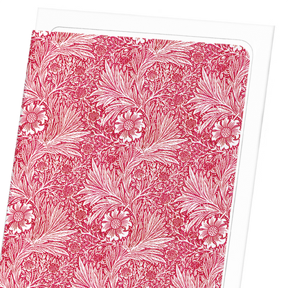 RED MARIGOLD: Pattern Greeting Card