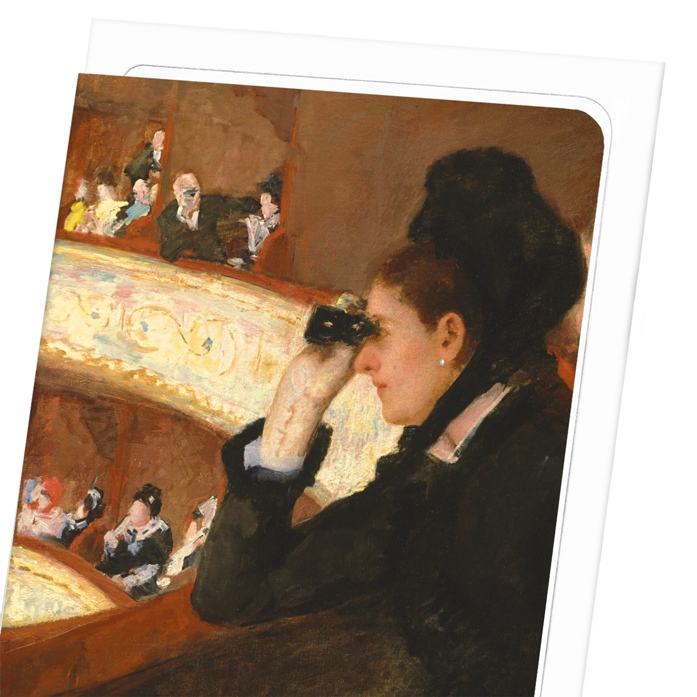 AT THE OPERA (1879): Painting Greeting Card
