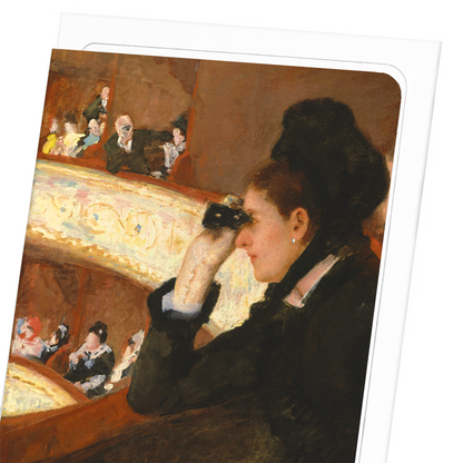 AT THE OPERA (1879): Painting Greeting Card