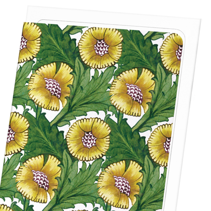 TILE DESIGN BY WILLIAM DE MORGAN: Pattern Greeting Card