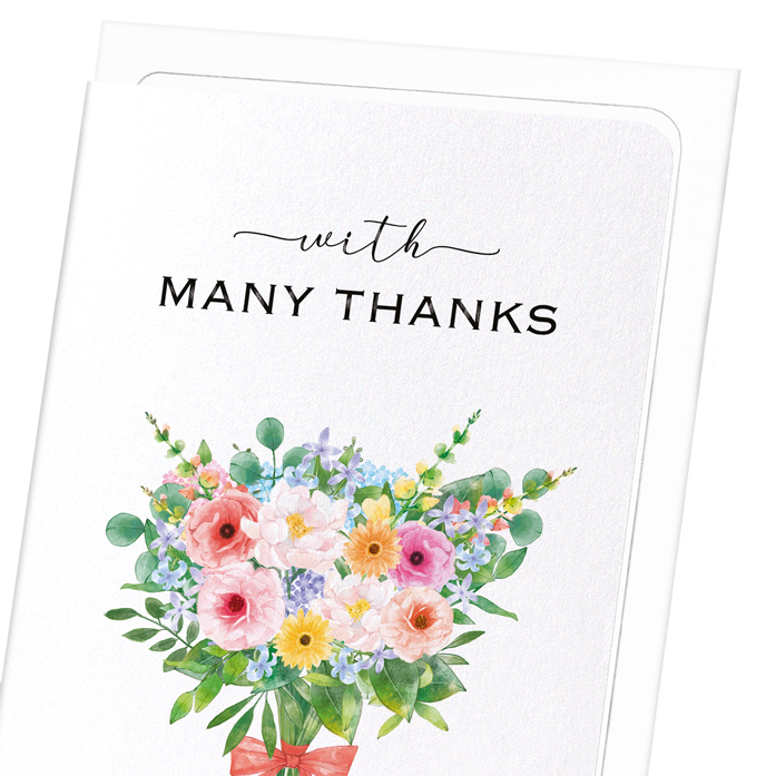 BOUQUET OF THANKS: Watercolour Greeting Card