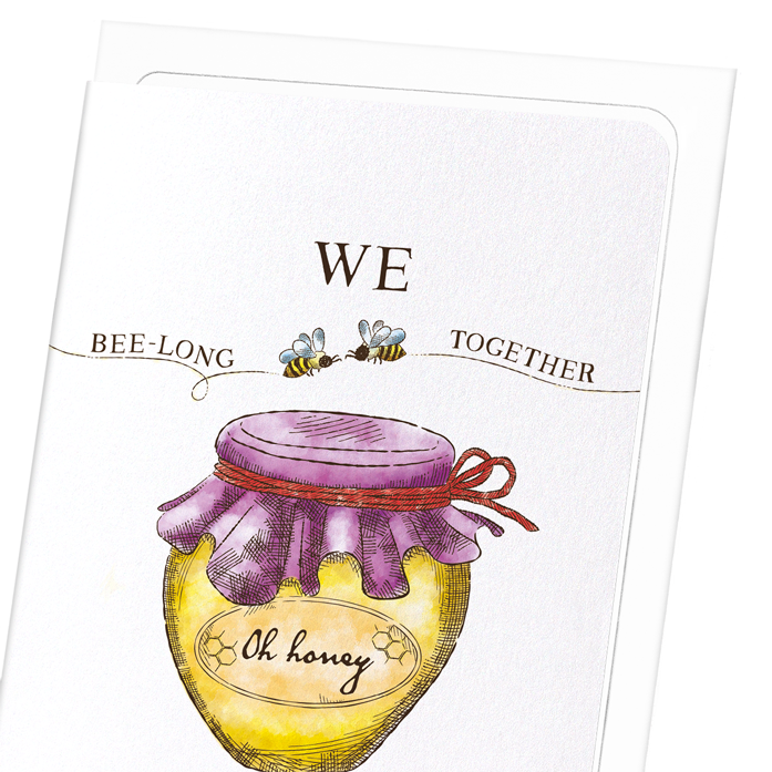 WE BEE-LONG TOGETHER: Victorian Greeting Card