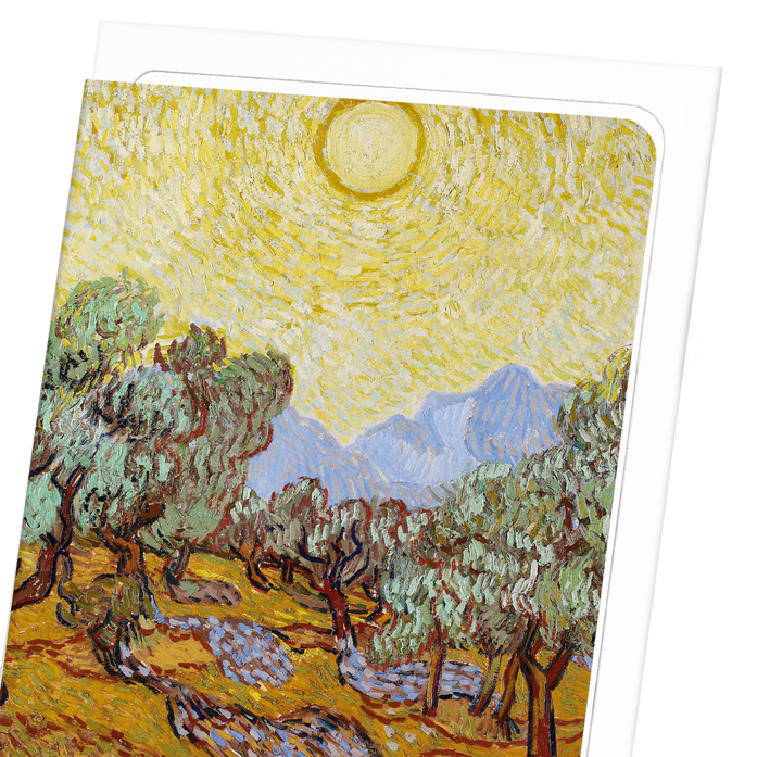 OLIVE TREES (1889) NO 2.: Painting Greeting Card