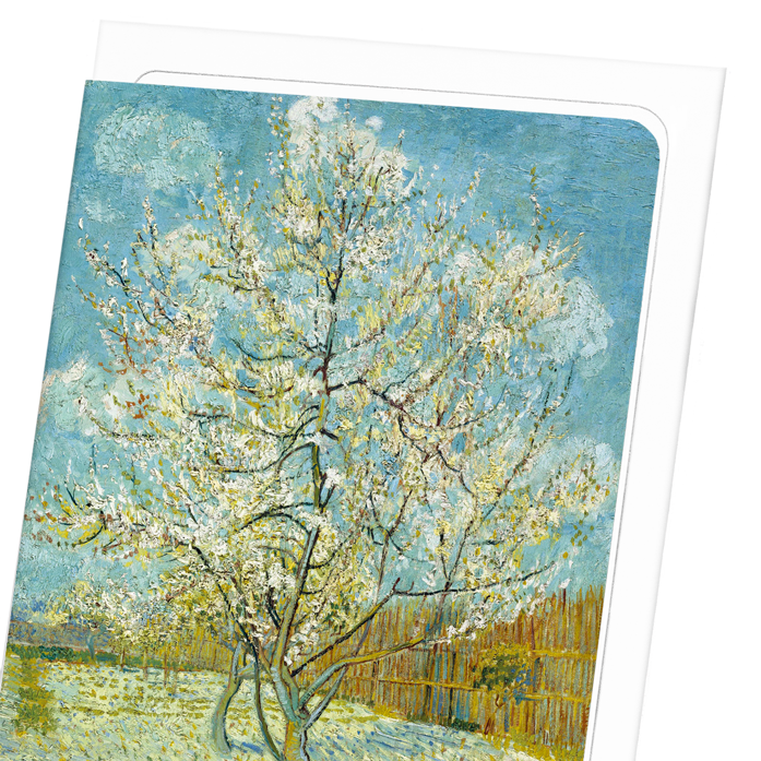 THE PINK PEACH TREE (1888): Painting Greeting Card