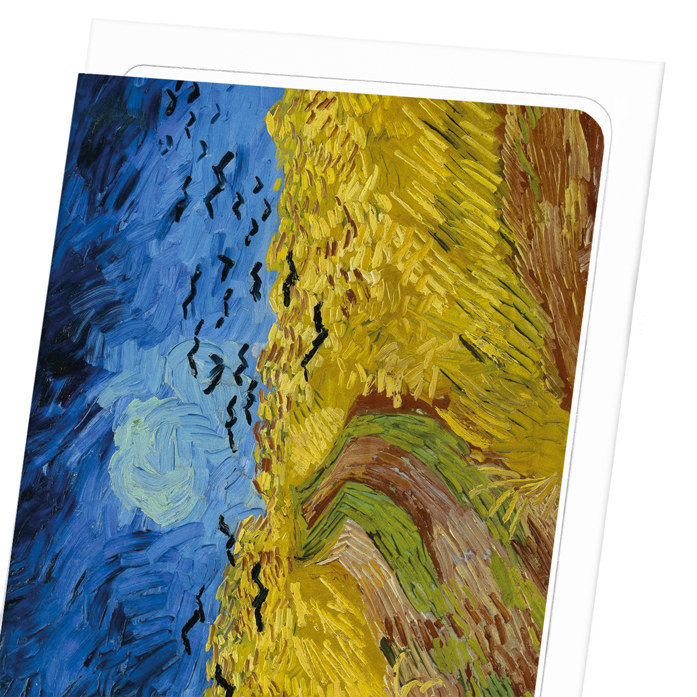 WHEATFIELD WITH CROWS (1890): Painting Greeting Card