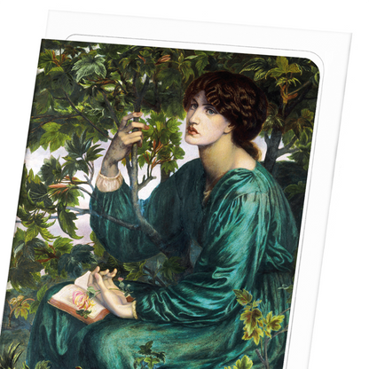 THE DAY DREAM (1880): Painting Greeting Card