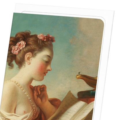 ALLEGORY OF VIGILANCE (C.1772): Painting Greeting Card