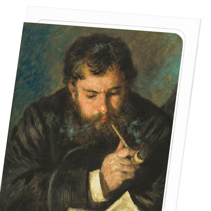 PORTRAIT OF CLAUDE MONET (1872): Painting Greeting Card