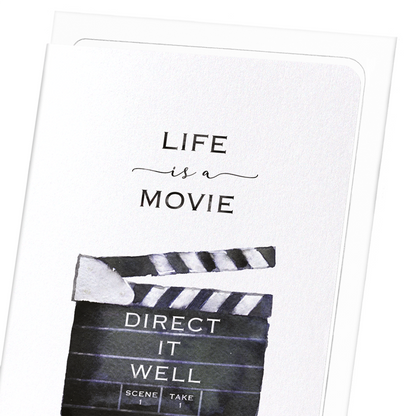 LIFE AS A MOVIE: Watercolour Greeting Card