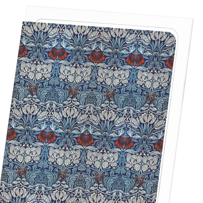 TULIP AND ROSE (1890): Pattern Greeting Card