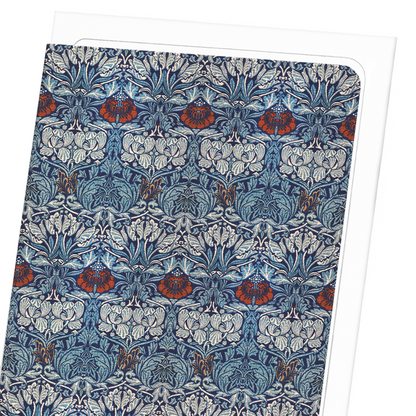TULIP AND ROSE (1890): Pattern Greeting Card