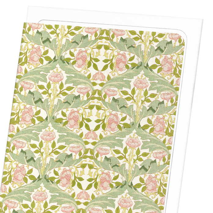 ROSE BUSH (C.1890): Pattern Greeting Card