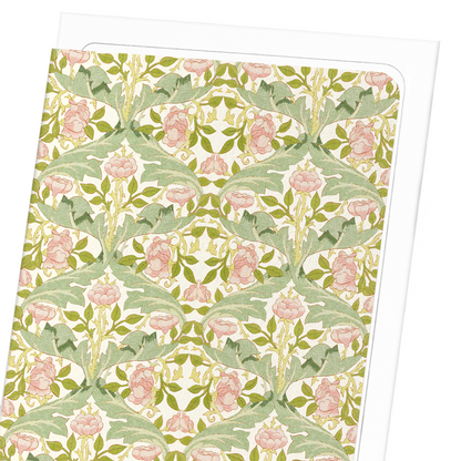 ROSE BUSH (C.1890): Pattern Greeting Card