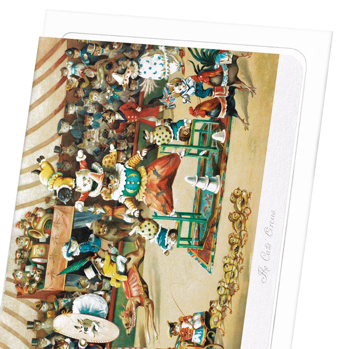 CAT CIRCUS: Painting Greeting Card