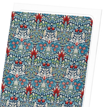 SNAKESHEAD (C.1876): Pattern Greeting Card