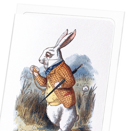 WHITE RABBIT (1865): Painting Greeting Card