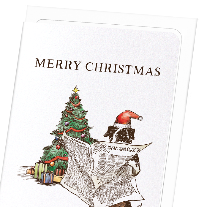 READING CHRISTMAS CHRONICLE: Victorian Greeting Card
